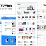 Elektrix - Electronics Shopify Theme Electronics e-commerce store, Technology, multipurpose, Dropshipping, Home appliance, Digital items.