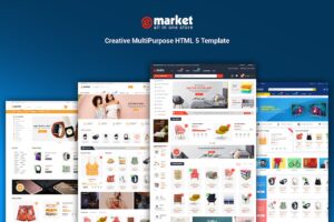 eMarket - Creative MultiPurpose HTML 5 Template Awesome Responsive MultiPurpose HTML 5 Template with Mobile Layouts Included