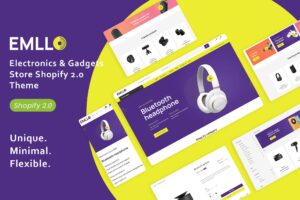 Emllo - Electronics & Gadgets Responsive Shopify Gadgets shop, electronics store online Shop Electrical, Electronics Spares Shop Shopify Drag & Drop