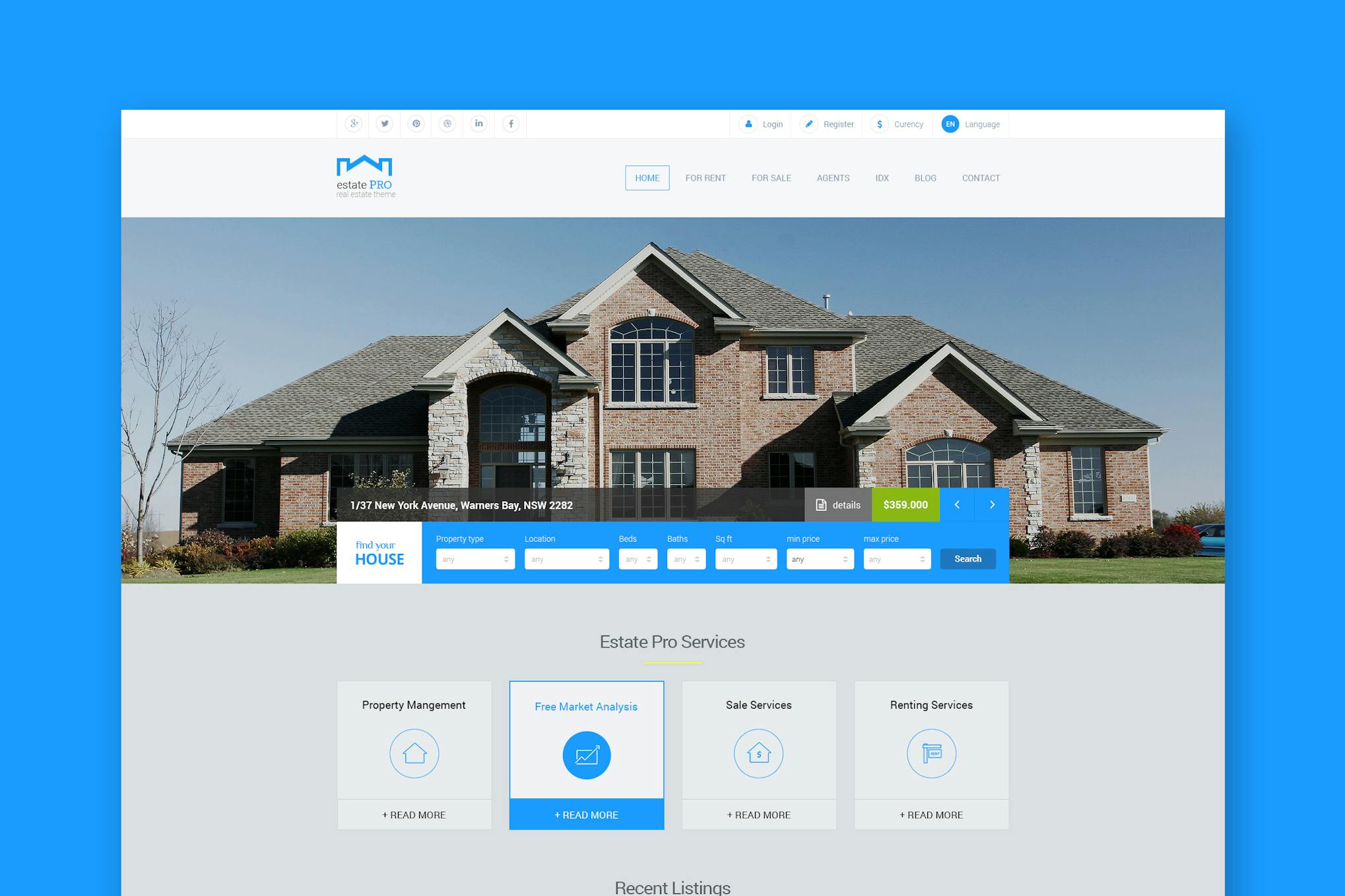 Estate Pro - Real Estate HTML Template Real Estate HTML Template