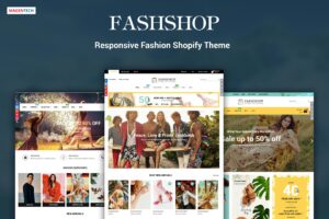 FashShop - Drag & Drop Bootstrap 4 Shopify Theme Best Fashion Shopify Theme - High Speed & SEO Optimized