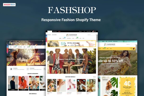 FashShop - Drag & Drop Bootstrap 4 Shopify Theme Best Fashion Shopify Theme - High Speed & SEO Optimized