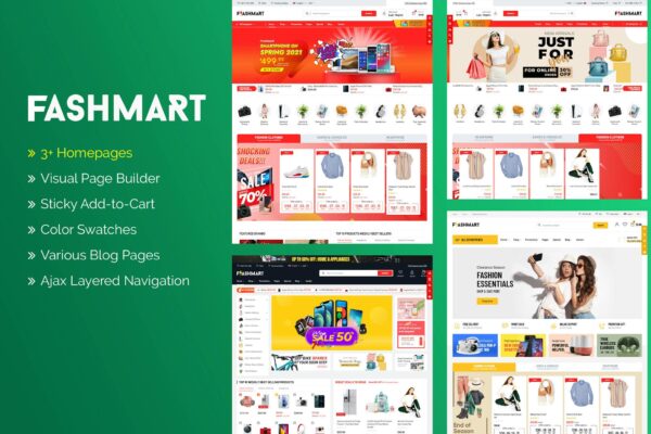 FlashMart - Multipurpose Sections Shopify Theme Modern, user friendly, responsive & functional multipurpose Shopify theme