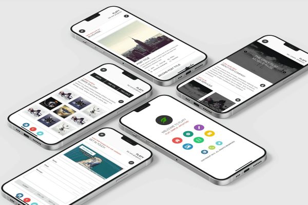 Flaty | Mobile Website Template A Mobile Site Template based on a flat design and flat colors