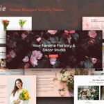 Florie - Flower Shop, Florist Store Shopify Theme Flower Bouquet, Online flower bokeh delivery Store Websites. Responsive Cakes, Gifts and Flower Shop