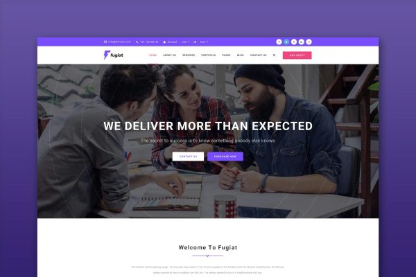 Fugiat - Material Design HTML Template Material Design
