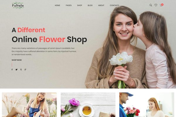 Fultala – Flower Shop eCommerce Template The Bootstrap 5 based eCommerce template Fultala is an ideal choice for fresh flower & bouquet shop