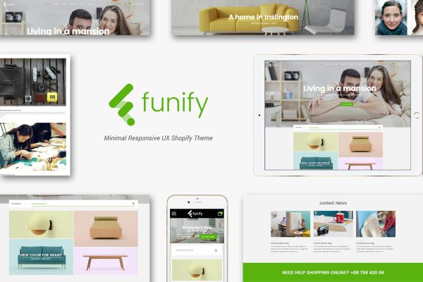Funify - Minimal Responsive Furnitur Shopify Theme Most Powerful Shopify Theme