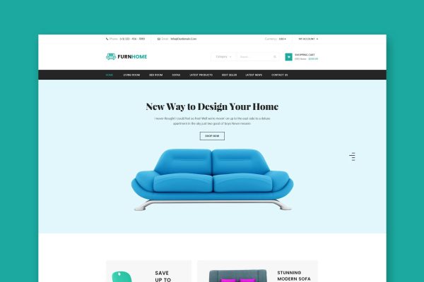 Furnhome - Furniture Shop eCommerce HTML Template Furniture Shop eCommerce
