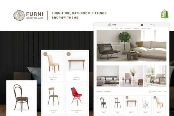 Furni - Furniture, Bathroom Fittings Shopify Theme Modern Furniture, Bathroom Fittings, Home Automation, CCTV, Appliances, Kitchen Equipment Shop Theme