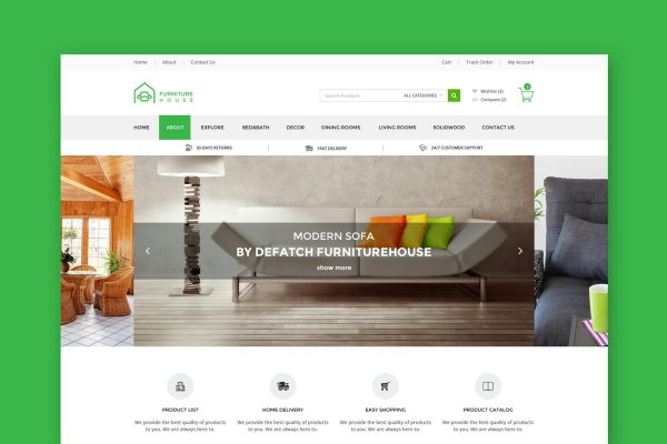 Furniture House - eCommerce Shop HTML Template eCommerce Shop