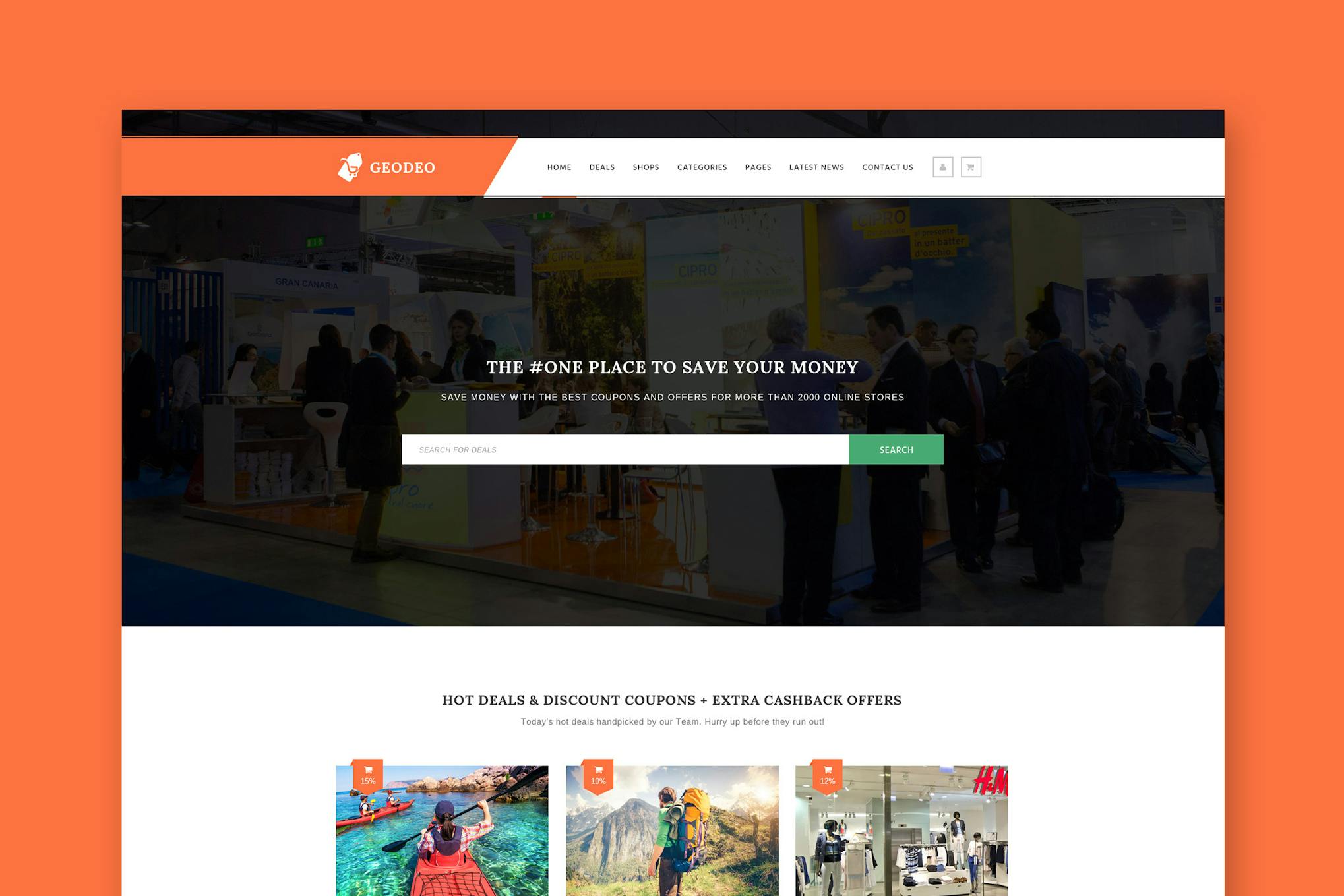 Geodeo - Coupon & Deals HTML Template Coupon & Deals