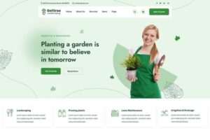 Gettree – Garden & Landscaping HTML Template agriculture, environment, florist, garden, gardeners, gardening, landscape architects, landscaper,