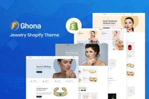 Ghona – Jewelry Shopify Theme This eye-catching Jewelry Shopify theme comes with 04 unique versions.