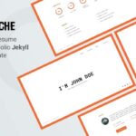 Glitche - Resume CV Portfolio Jekyll Theme CV Resume Jekyll, Personal Portfolio for Jekyll, Personal website, Onepage Personal Portfolio