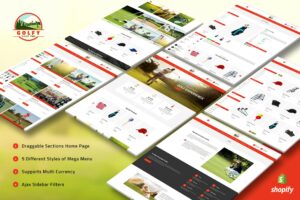 Golfy - Golf, Sports Shopify Theme Golf Club, Golf Sporting Gears & Equipments Shopify Theme. Sports Clothing, Shoes & Accessory Theme!