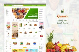 Gopher's | Grocery, Shopping Shopify Theme Retail, Supermarket Shopify Store Design. Departmental Stores, Big Brand Companies Shop Websites...