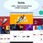Gota - Sport eCommerce HTML5 Template Gota – Template for multipurpose (Fashion, apparel, sunglasses, sunglasses, accessories,store etc