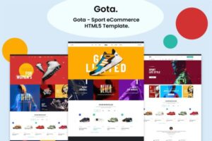 Gota - Sport eCommerce HTML5 Template Gota – Template for multipurpose (Fashion, apparel, sunglasses, sunglasses, accessories,store etc