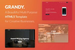 Grandy - Creative Multi Purpose Big HTML5 Template Responsive + Minimal + Creative