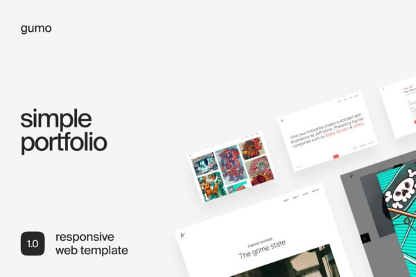 Gumo | Easy & Creative Portfolio Template The Super Simple Portfolio Template