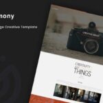Harmony - Animated One-Page HTML 5 Template Minimal and elegant One page Template.