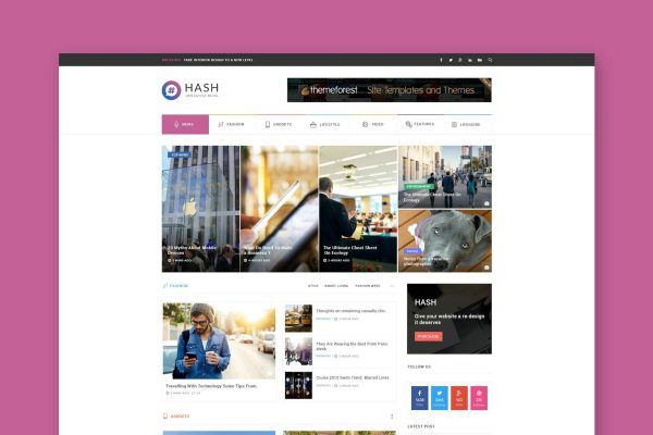 Hash - News & Magazine HTML Template Magazine & News