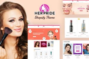 HerPride - Shopify Beauty Center, Cosmetic Shop Skincare Cosmetic eCommerce Store, Bridal Makeup, Beauty Salon Products & Cosmetic Shopify Theme