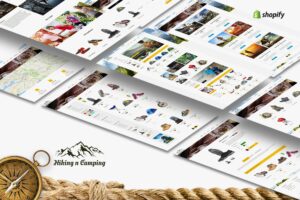 Hiking & Camping- Outdoor, Adventure Shopify Theme Multipurpose Shopify Store Design, Responsive & easy to customise Theme with powerful adminpanel...