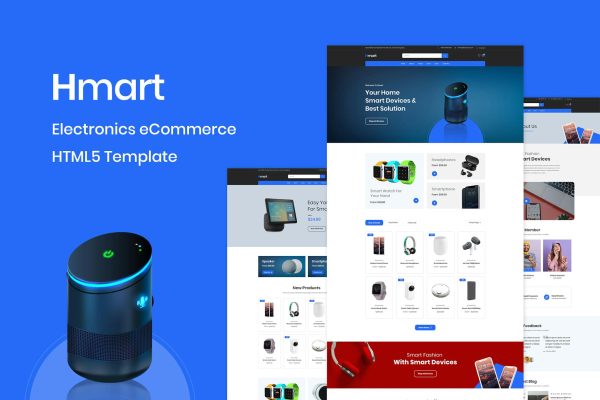 Hmart - Electronics eCommerce HTML Template Electronics eCommerce HTML Template is a remarkable HTML template that will get your e-commerce site
