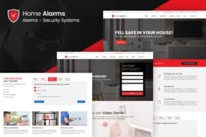 HomeAlarms - Alarms and Security Systems Alarms and Security Systems Site Template with Quotation Wizard