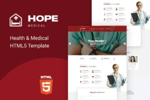 Hope - Health & Medical HTML5 Template Hope Health & Medical HTML5 Template is a neat and contemporary medical website template