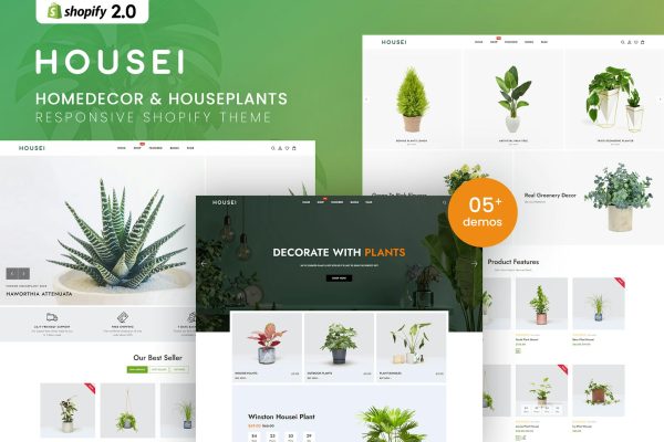 Housei - Homedecor & Houseplants Shopify Theme Homedecor & Houseplants Shopify Theme