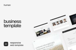 Human | Responsive HTML5 Business Template Company and Startup Website Template