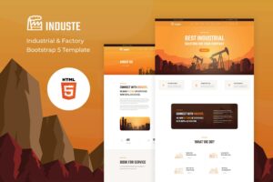Induste - Industrial & Factory Bootstrap Template Induste is a resourceful and superbly sophisticated web template based on the latest version