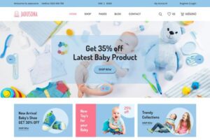Jadusona - Baby Shop HTML Template Jadusona is the modern and exclusive Baby Store HTML5 Template with three unique Homepages.