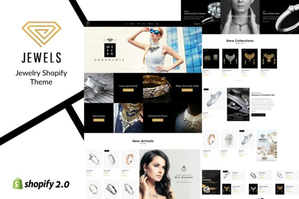 Jewelry Shopify Theme Luxury Jewelry Store, Premium Watches, Gifts, Fashion, Lifestyle Produts eCommerce Shopify Theme