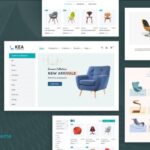 Kea - eCommerce Interior, Furniture Shopify Theme Responsive Furniture Store Website Design. Tables, Chair, Decor, Wallpapers, Wall Arts Shop Template