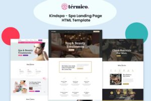 Kindspa - Spa and Beauty Salon HTML5 Template Template for Wellness, Spa or Beauty Salon Business or promote an existing one.