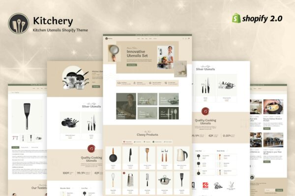 Kitchery - Kitchen Appliances Shopify Theme Home Appliances, multipurpose, Technology, 2.0 themes, Retails, ecommerce store kitchen products,