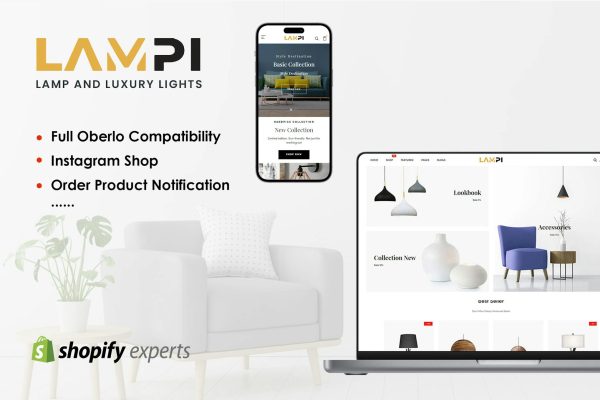 LAMPI - Lamp & Luxury Lights Shopify Theme Lamp & Luxury Lights Responsive Shopify Theme