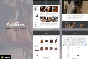Leathery - Handcrafted Leather Store Theme Premium Leather Products Shop, Bags, Backpacks & Luxury Fashion Accessories Shopify Store Design.