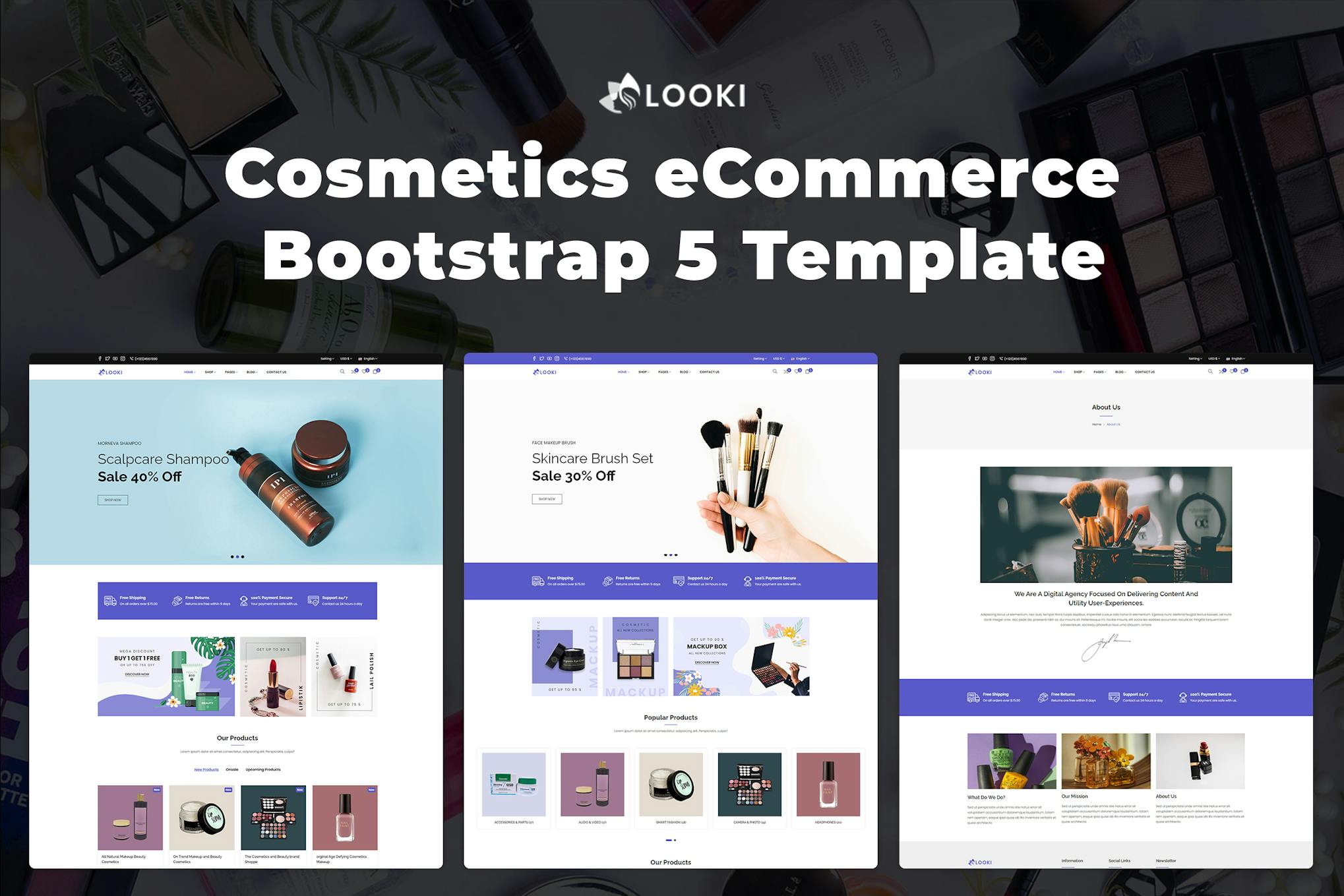 Looki - Responsive eCommerce HTML5 Template This HTML5 template focuses on enabling you to publish your product in a delicate style