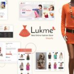 Lukme | Sectioned Fashion Shopify Theme Responisve Fashion, Multipurpose Shopify Store Design. Clothing, Apperal Shops, Life Style Stores.