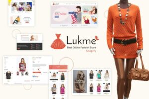 Lukme | Sectioned Fashion Shopify Theme Responisve Fashion, Multipurpose Shopify Store Design. Clothing, Apperal Shops, Life Style Stores.
