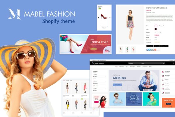 Mabel | Fashion Shopify Theme Multipurpose Fashion Shopify Theme. Clothing and Shoes, Jewelery Store eCommerce & CMS Websites.