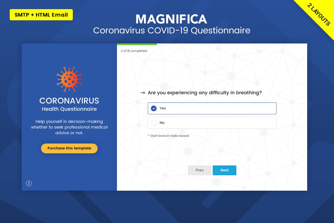 Magnifica - Questionnaire Form Wizard Questionnaire on Coronavirus (COVID-19)