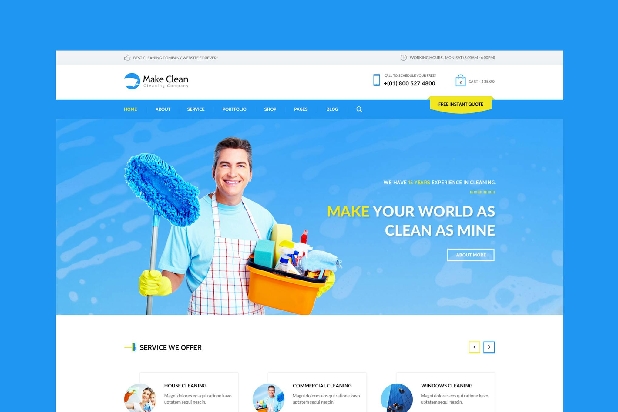 Make Clean - Cleaning Company HTML Template Cleaning Company