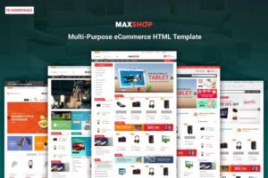 Maxshop - Multipurpose eCommerce HTML Template Clean and elegant design for online shop, store online market store with 3 mobile layouts
