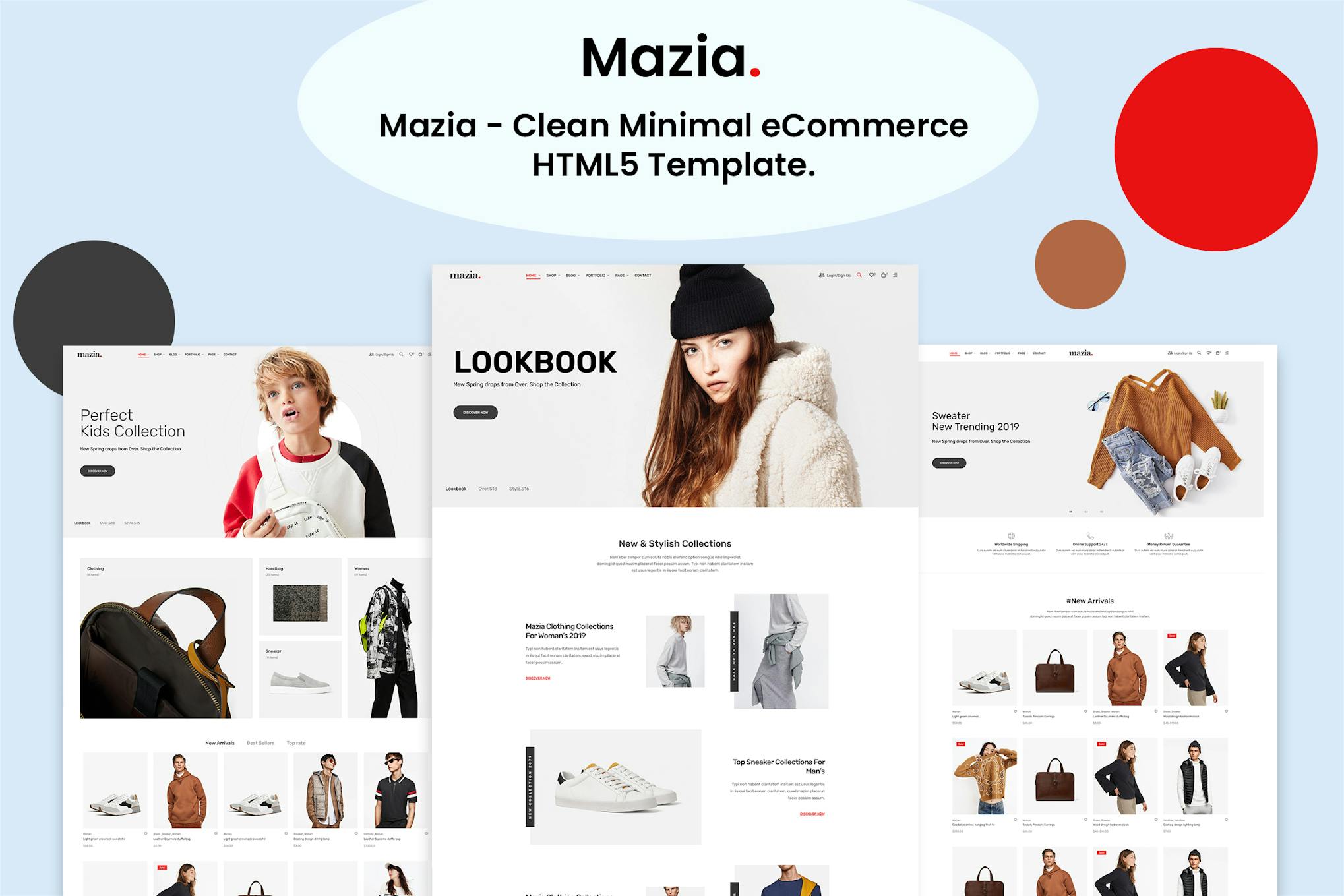 Mazia - Clean Minimal eCommerce HTML5 Template Mazia – Template for multipurpose Fashion, apparel, sunglasses, sunglasses, accessories,store etc